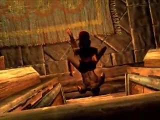 Tasha True hooker returns to Skyrim Let's Play PT 16 x rated clip with a Grey ManeXXX