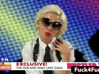 Girlfriend Gaga Gives Head on Larry King Live - Helly Mae Hellfire